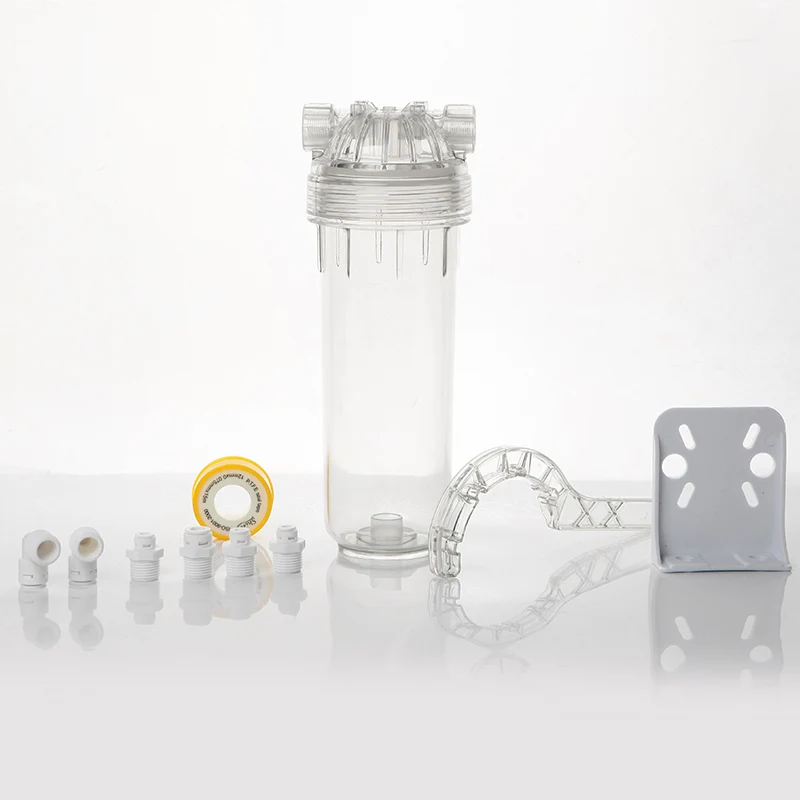 

REVERSE OSMOSIS 10 Inch 1/4" Connect Water Filter Housing Thicking Transparent Filter Bottle Household Water Purifier Parts