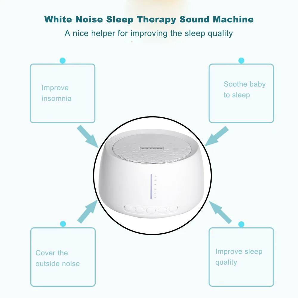 Помощник для сна прибор для физиотерапии бессонницы усилитель качества сна белый шум терапия сна звуковая машина