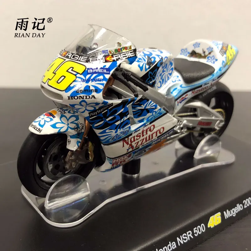 

RIAN DAY 1/18 Scale Motorcycle Model Toys Honda Nsr 500 46 Mugello 2001 Diecast Metal Motorbike Model Toy For Gift/Collection