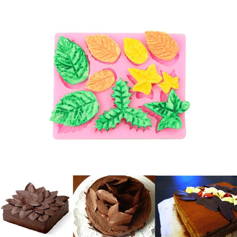 2018 New Creative  3D Silicone Chocolate Cake Fondant Mould Baking Sugar craft Decorating Mold Tools Easy operation HotC0402#30 02