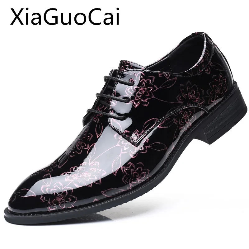 Men's Dress Shoes Summer Wedding Party Brogue Business Shoes for Male