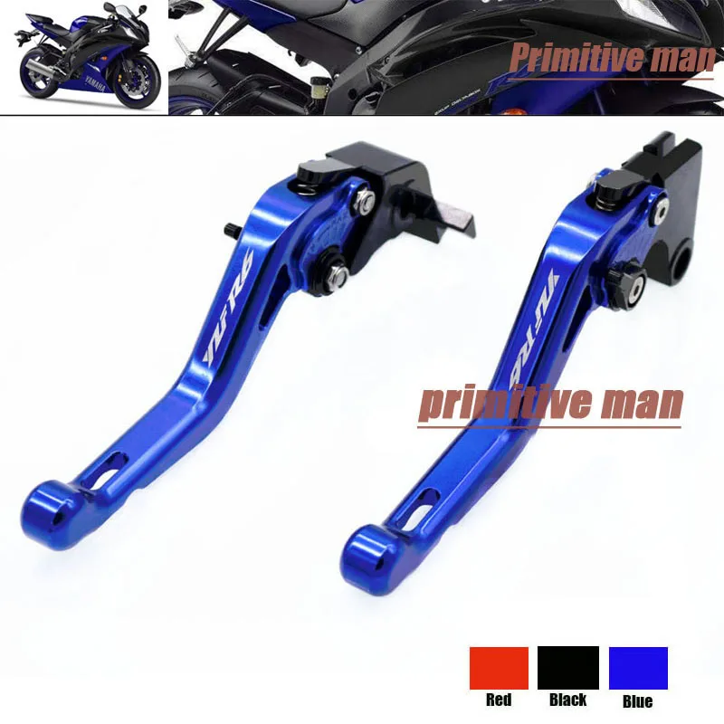 

For YAMAHA YZF R6 YZFR6 YZF-R6 1999-2005 Motorcycle  Short Brake Clutch Levers LOGO YZF R6 YZFR6 YZF-R6 Blue