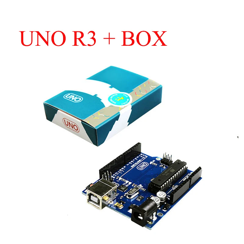 UNO R3 для arduino MEGA328P ATMEGA16U2 с USB кабелем+ UNO R3 официальная коробка