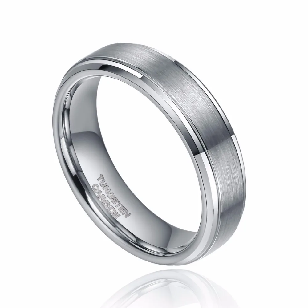 Мужское кольцо из карбида вольфрама 6 мм|wedding band|ring blacktungsten carbide ring |