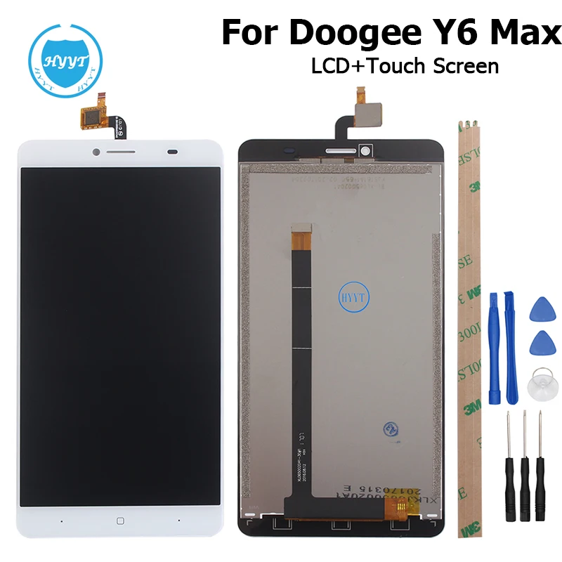 Android 6.0 For DOOGEE Y6 Max LCD Display+Touch Screen 100