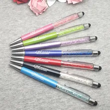 Дизайн Diamond Стилус ручки с кристаллами ballpen Офис школа Продвижение Подарок Индивидуальные с логотипом/Название компании