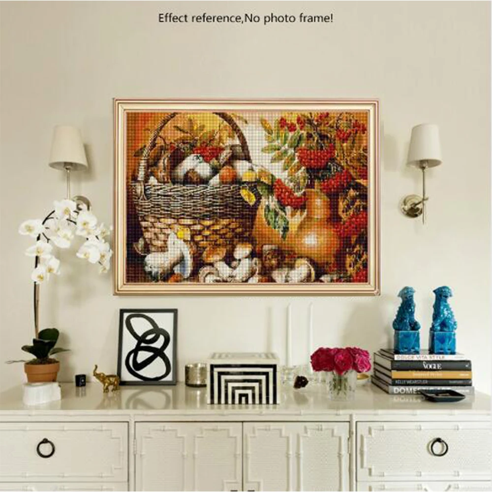 DIY-Handmade-Crafts-Full-Diamond-Embroidery-Plant-Square-Rhinestones-Mosaic-Set-Mushroom-Diamond-Painting-Cross-Stitch