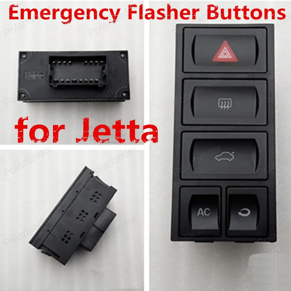 Hot Sale Emergency Flasher Buttonsfor J/etta Emergency Hazard Warning