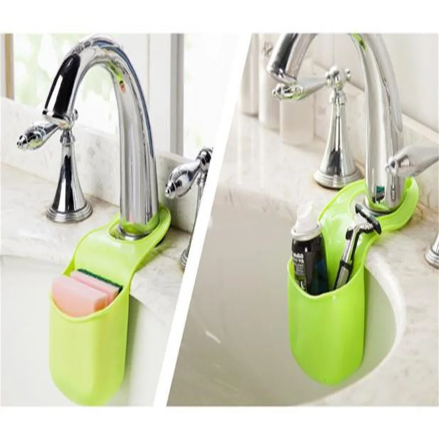 

Home Kitchen Organizer Sink Hanging Strainer Basket Sponge Holder Storage Gadget Rack Soap Shelf Basket Kitchen Small Ornaments