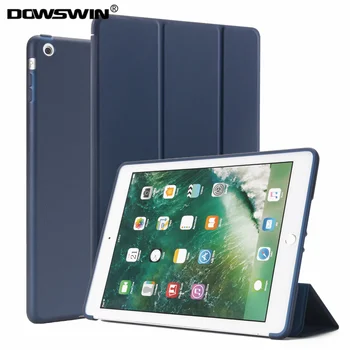 

DOWSWIN for ipad 5 case,Tri-fold PU leather smart front cover TPU soft back for ipad air 1 cover ultra slim for ipad air case