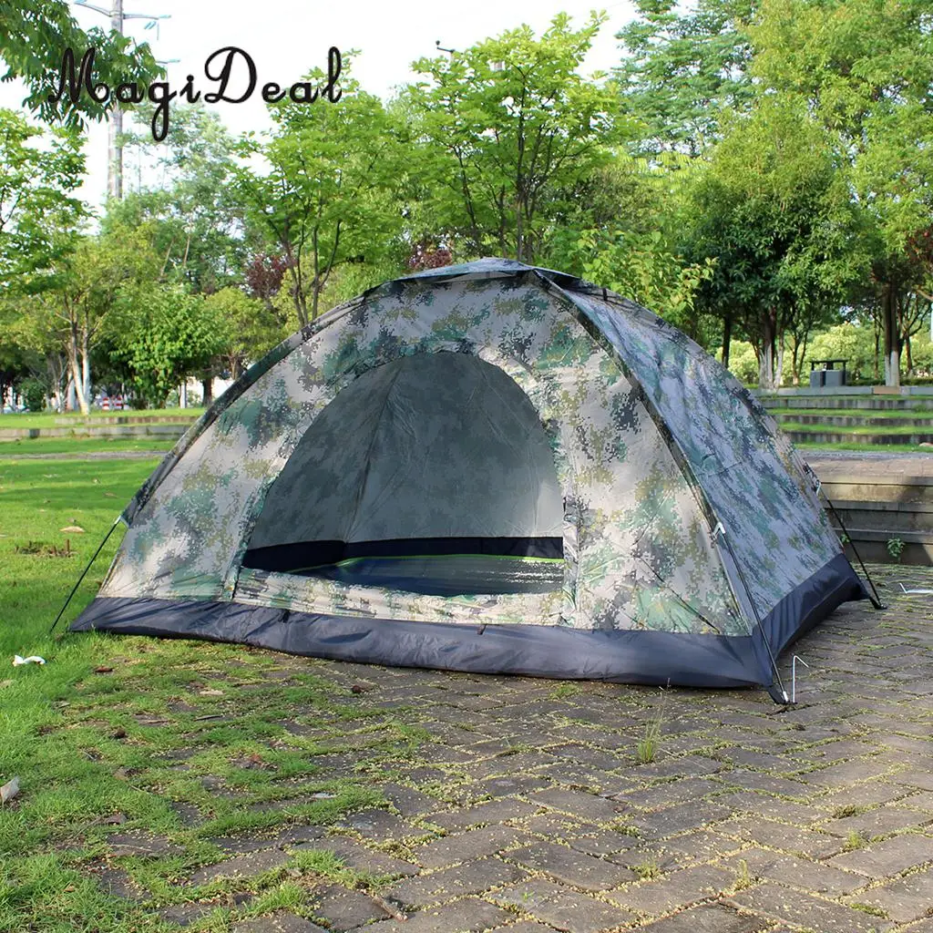MagiDeal Outdoor Folding Camping Tent Beach Fishing Tent  2 Persons Anti UV Awning Outdoor Sunshelter