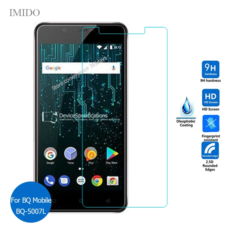 

For BQ Mobile BQS-5007L Iron Tempered Glass Screen Protector 2.5 9h Safety Protective Film on BQS 5007L BQ-5007L