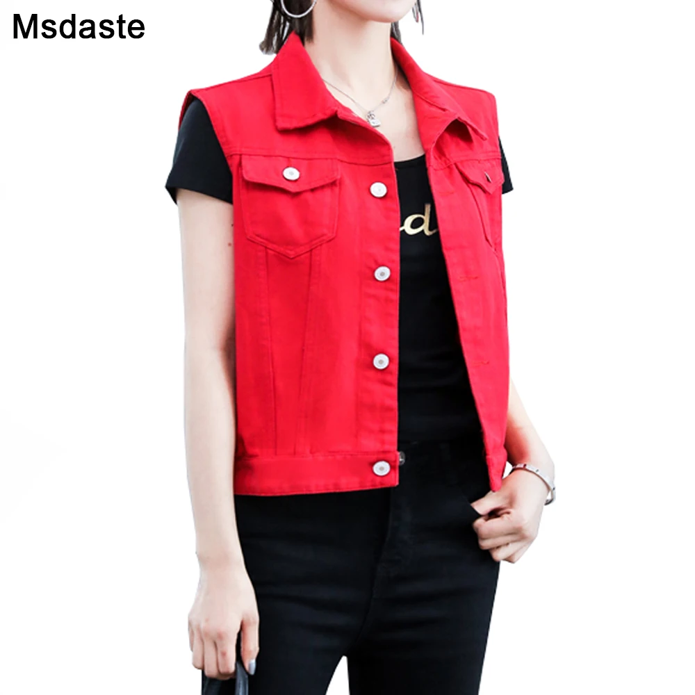 Most effective  Denim Jeans Jacket Summer Autumn Sleeveless Casual Short Jackets Chaqueta Mujer Casaco Jaqueta Femi