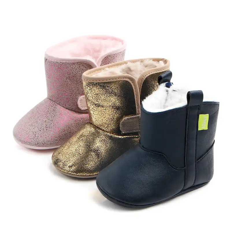 baby girl leather booties