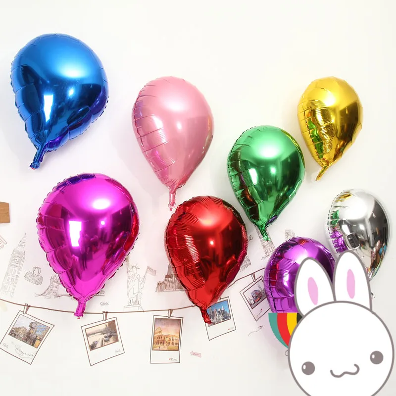20pcs/lot Water drop shape foil balloon 44*34cm mylar balloon drip