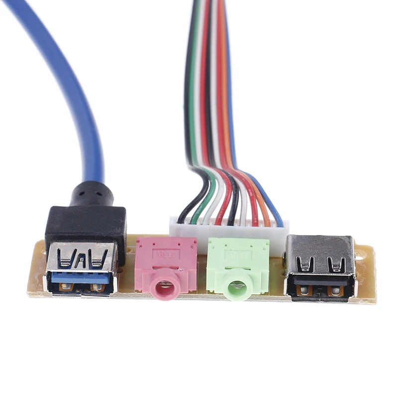 1 шт. 70 см корпус ПК компьютер USB 2 0 + 3 порт чехол аудио передняя панель замена