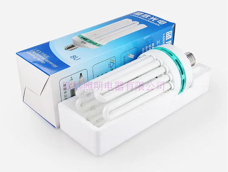 E40 8U 185W 300W 400W 에너지 절약 튜브 고전력 전구, 가정용 백색광 실내 산업용 조명 램프 CFL 형광