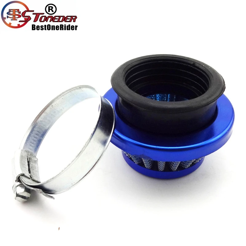 STONEDER Blue Racing Kids ATV 44mm Air Filter For 2 Stroke 47cc 49cc Engine Carb Carburetor Pocket Dirt Bike Mini Moto Quad