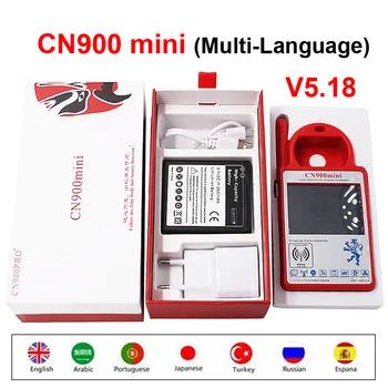 

CN900 Mini Newest Version V5.18 Transponder Hand-held Key Programmer CN900MINI Support Multi-Language for 4C 46 4D 48 G Chips