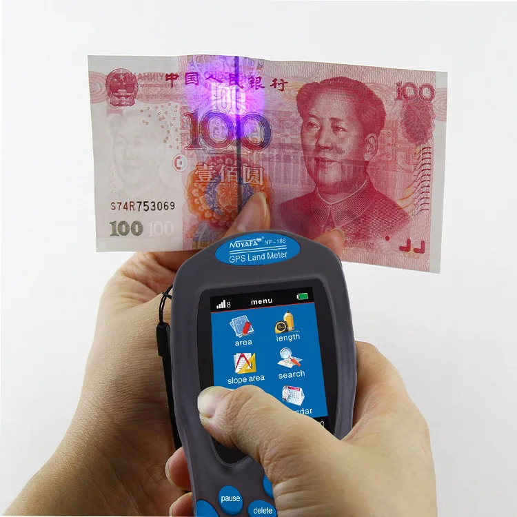 NF-188 GPS Land Meter Any earth square and girth can be measured Outdoor measure area tool 0-999999.9 M with battery (2)