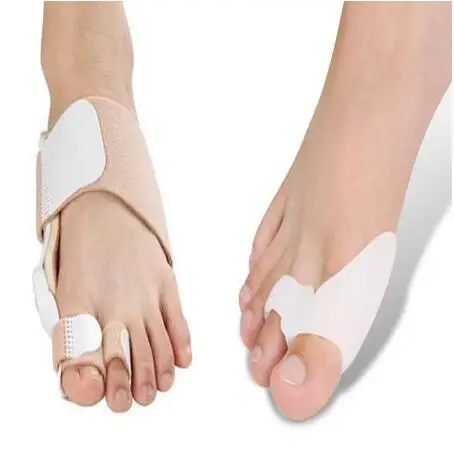 

6pcs/lot (1pair toe splint straightener+2 pairs silicone toe bunion corrector toe separator toe spreader hallux valgus Orthotic