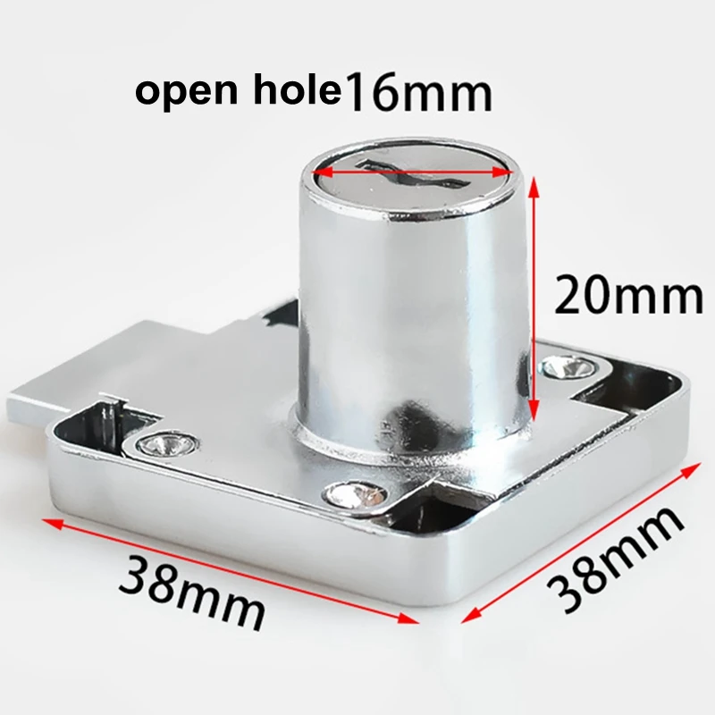 Universal Drawer Cam Lock Zinc Alloy Cabinet Office Cupboard Desk Locks With IronPlastic Key For Furniture Hardware 5
