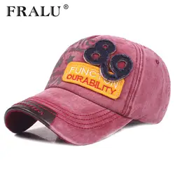 FRALU бренд Для мужчин Бейсбол Кепки s папа Casquette Для женщин Snapback Кепки s кости Шапки для Для мужчин модные Винтаж Gorras письмо хлопок Кепки F111