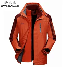 Direnjie Для мужчин зимой толстые ветровка мужской открытый Пеший Туризм Кемпинг внутри флисовая куртка ветрозащитная Водонепроницаемый Термальность Пальто для будущих мам