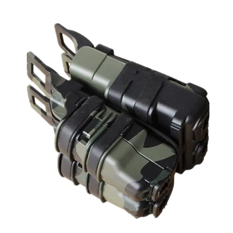 Tactical magazine pouch bag Transfer FAST Magazine Holster Set MultiCam Black polymer 2in1 (4)