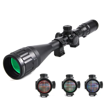 

Optical Sight 6-24X50 Riflescope Hunting Red/Green/Blue Illuminated Mil Dot Locking Resetting Rifle Scope For Hunting