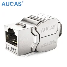 AUCAS (12pcs/lot) Cat6 RJ45 FTP Zinc Alloy Module Keystone Jack Network Connector -Connection Adapter Free Shipping AUCAS (12pcs/lot) Cat6 RJ45 FTP Zinc Alloy Module Keystone Jack Network Connector -Connection Adapter Free Shipping