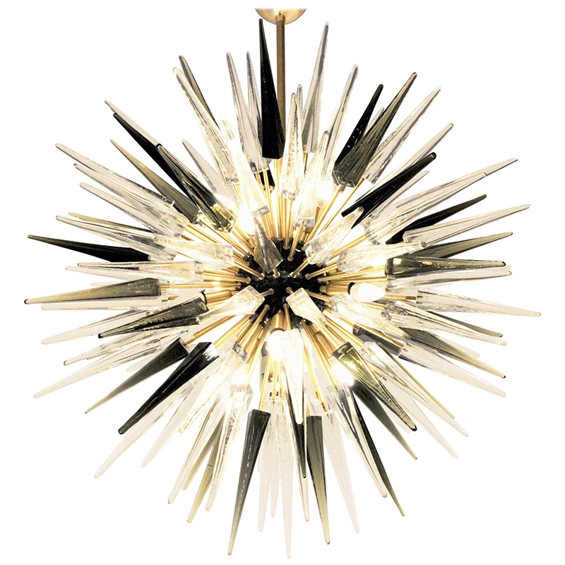Midcentury Sputnik Spike Chandelier Prismatic Elements Restaurant Bar Hanging Light Vintage Industrial Loft Iron Home Decor Pendant Lights Aliexpress