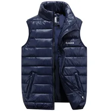 Men’S Casual Thick Vests Jackets Plus Size Sweatshirts 6XL Parkas Men Hooded Winter Sleeveless Jacket Coats Warm Male Tops Z20