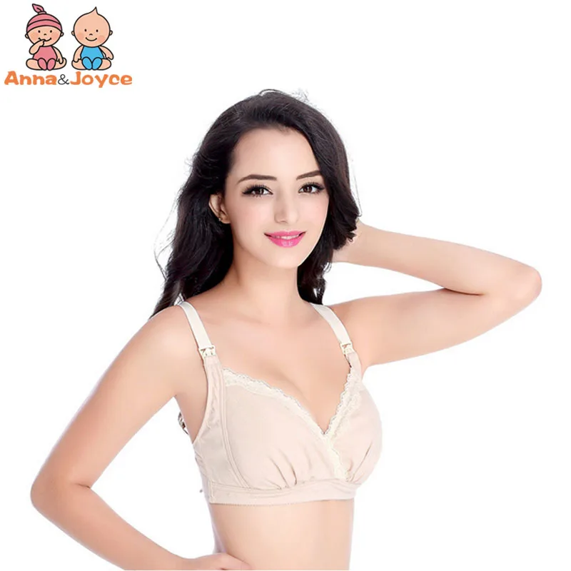 Soutien-gorge sans fil pour femmes | Bouton d'ouverture frontale, soutien-gorge en dentelle, soutien-gorge ajusté en coton pur pour femmes enceintes