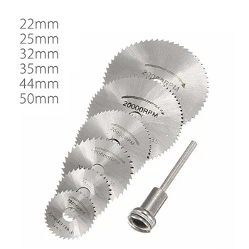 

SW-B3 6pcs HSS Circular Saw Blade Cutting Discs Wheel Set For Rotary Tool