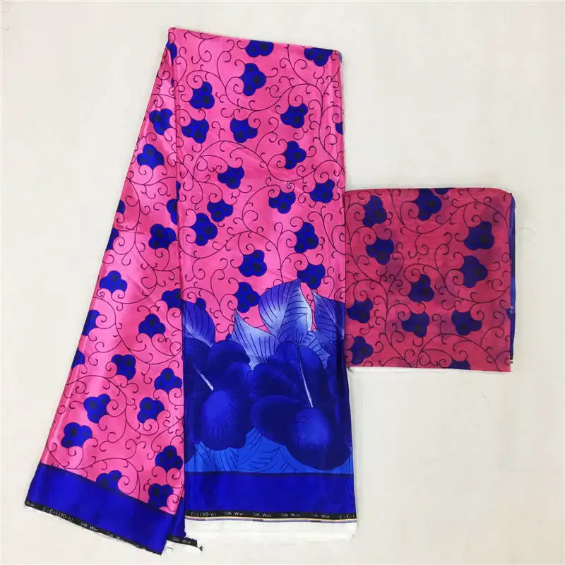 

Imitated Silk wax silk chiffon fabric african fabric ankara african wax prints fabric 4+2yards ! J50851