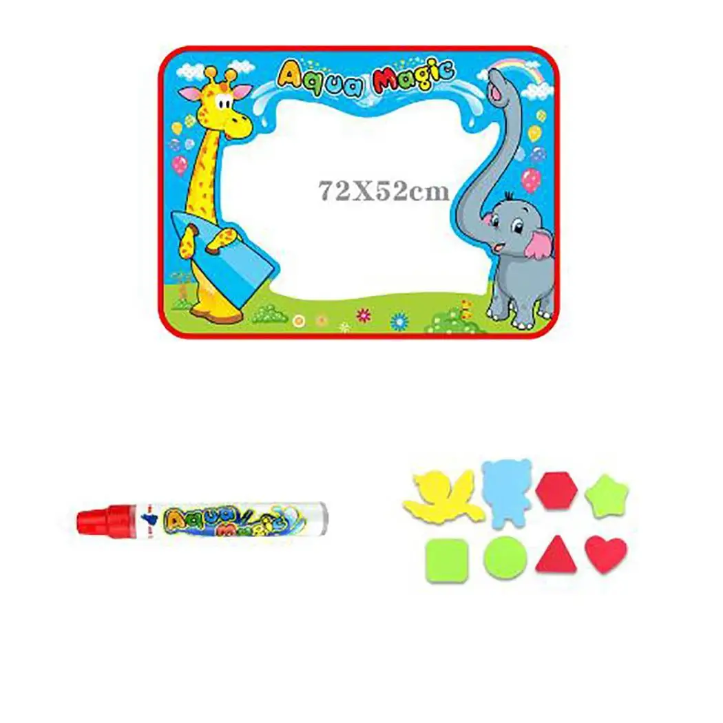Water Drawing Mat Toddlers Paint Doodle 1 x Mat(29 22cm) Small Pen Kids Education Cognitive Toys Gifts | Игрушки и хобби