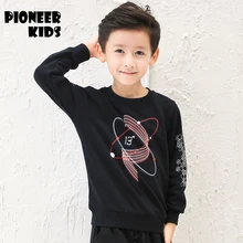 Pioneer Kids 2016 boys t shirt full Sleeve tops Blouse cotton kids t shirt boys clothing autumn boys tops, height for 110-165cm