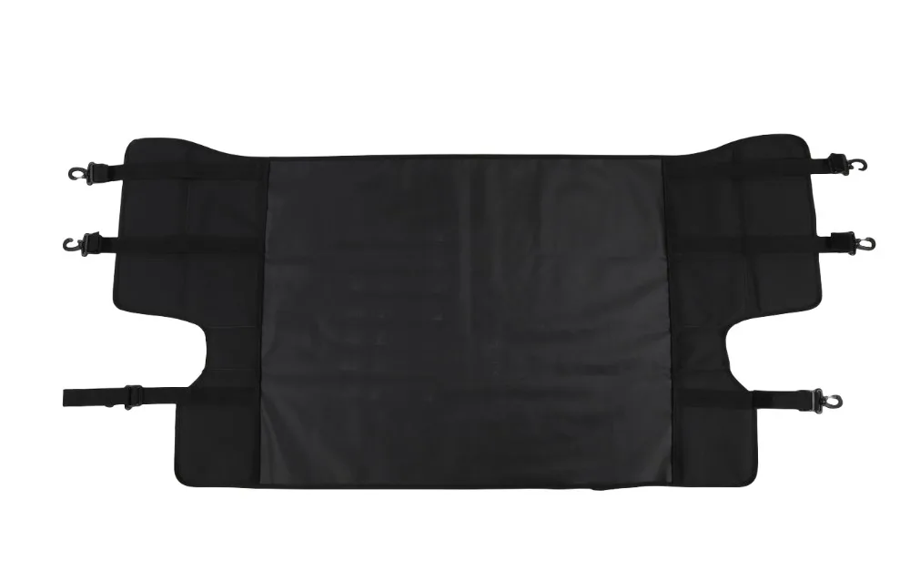 for Jeep Wrangler JL 4 Door Car Luggage Carrier Trunk Curtain Cover+6 Pull Buckles Car Interior Accessories Black 7pcs