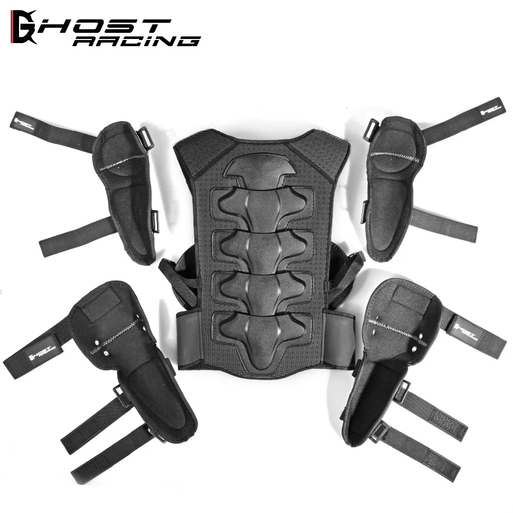 PE Hard Shell 4-15 Years Kids Boys Motorcycle Full Body Armor Vest Motocross children's Back Spine Protector