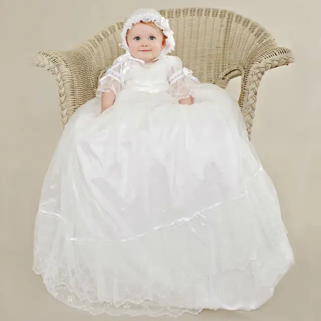 Cheap 2017 Christmas Dresses New Flower Girls Dresses For Wedding Gowns Baby Girl Clothes Satin Dresses for Communion