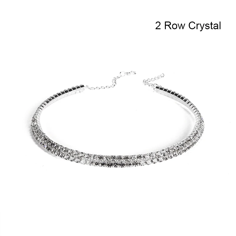 Серебряное колье со стразами, ожерелье для невесты, свадебное ожерелье для женщин, украшение для помолвки, подарок для женщин, девушек#95629