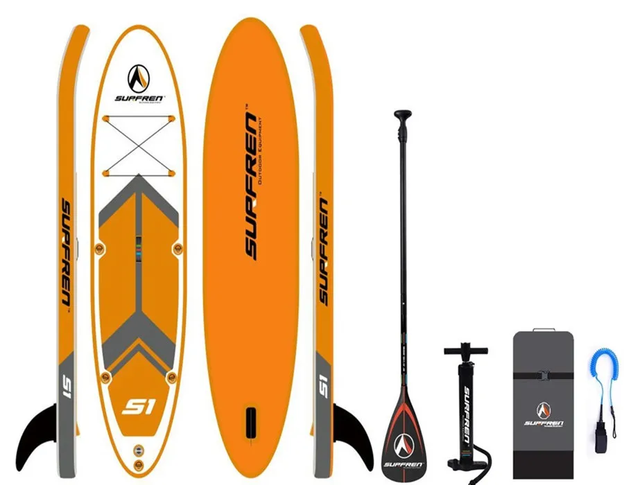 Надувная доска для серфинга, весло для серфинга iSUP, доска для серфинга S1, Вейкборд, бодиборд, каяклодка, размер 300*76* 13 см