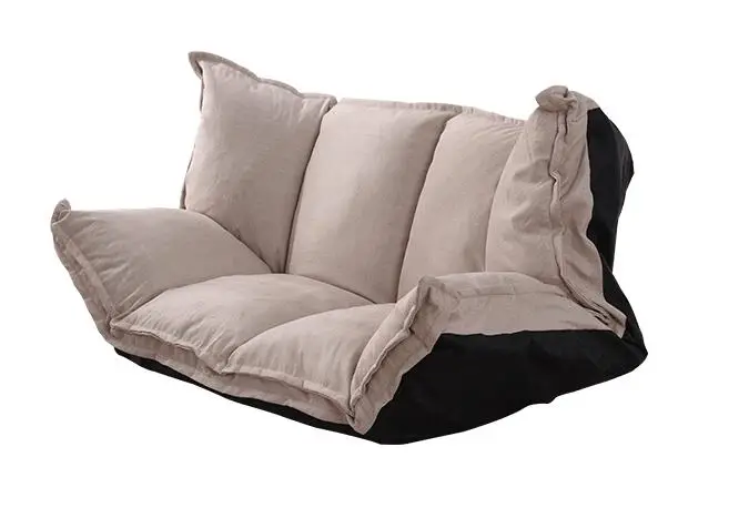  Floor Sofa Bed Lounge Adjustable Foldable Modern Leisure Sofa Bed Video Gaming Sofa with Two Pillow