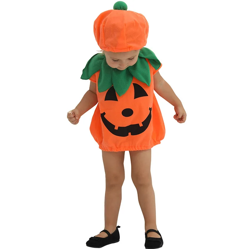 Halloween Costume Baby Pumpkin Set Play Suit Halloween Costume Baby Pumpkin Set Play Suit