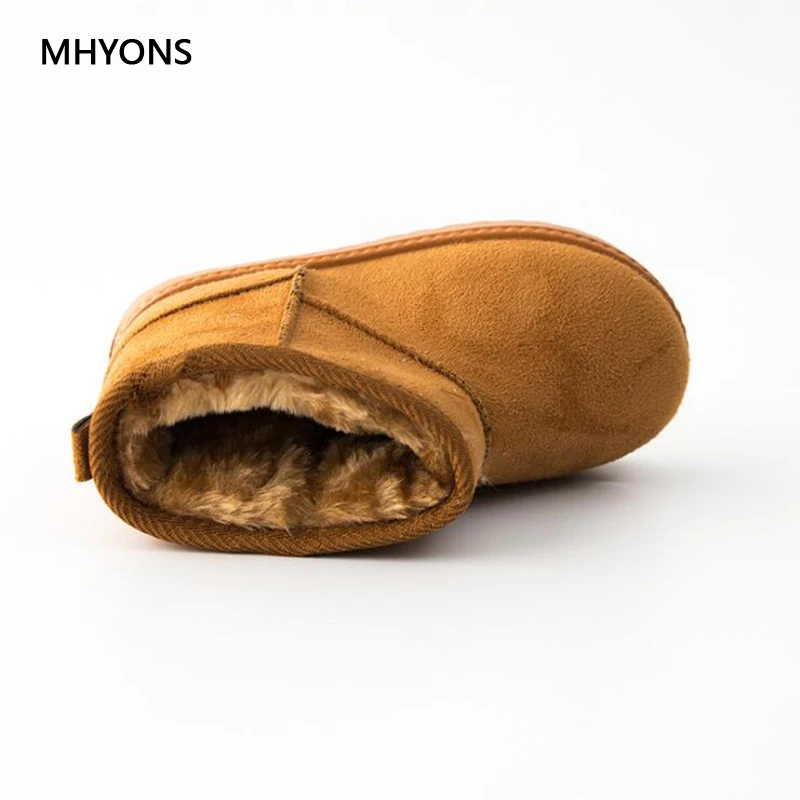 MHYONS/детские ботинки Обувь для малышей Теплые зимние детей Зимние с плюшевой