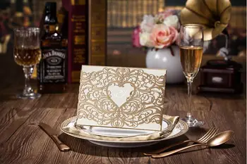 

30pcs Personalized Hollow Invitation, Wedding Invitation Invitation Card Thank You Card Birthday Christmas Greeting Card