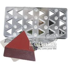 18 полостей Trigon гладкая поверхность форма Магнитная переносить Шоколад Плесень PC торт конфеты помадка плесень для кухни аксессуары