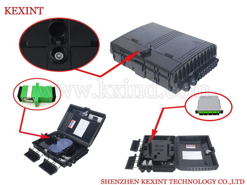 KEXINT 16 порт FTTH волоконно-оптический/распределительная коробка 16 ядро оконечная коробка сильный/
