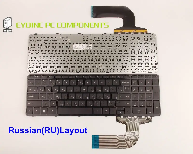 

Genuine Laptop Keyboard For HP 9Z.N9HSC.601 PK1314D1A00 NSK-CN6SC 749658-001 With Frame Russian RU Version